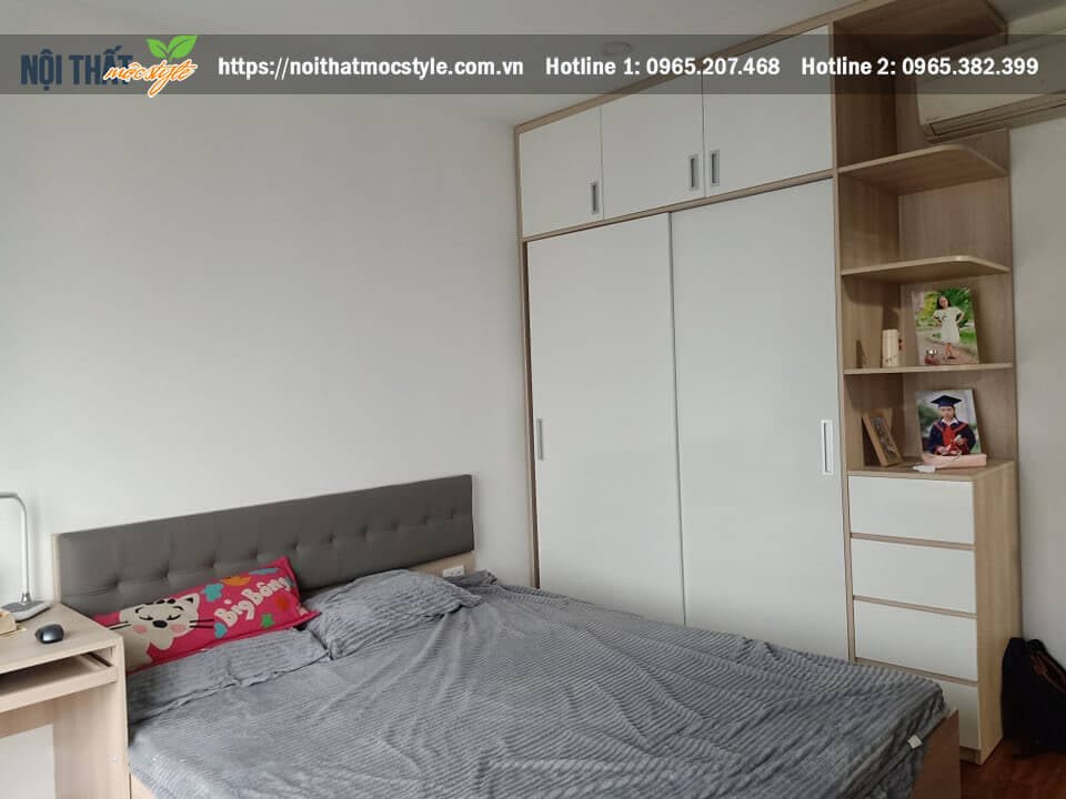 Hệ thống tủ quần áo kịch trần kết hợp với kệ để đồ cực tiện lợi và thông minh Hệ thống tủ quần áo kịch trần kết hợp với kệ để đồ cực tiện lợi và thông minh