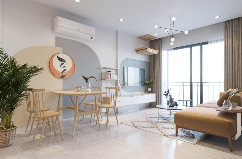 Thiết kế nội thất chung cư căn 2 ngủ, dự án Vinhomes Smart City
