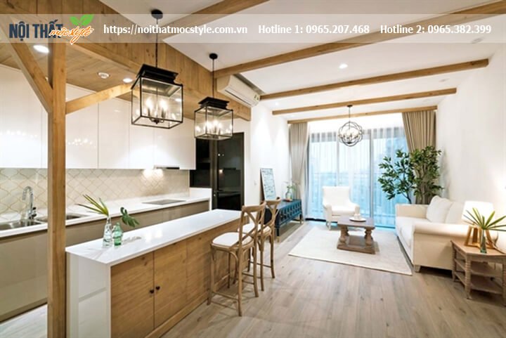 Phong cách thiết kế nội thất chung cư Rustic Style với chi phí hợp lý và mang lại hiệu quả bất ngờ