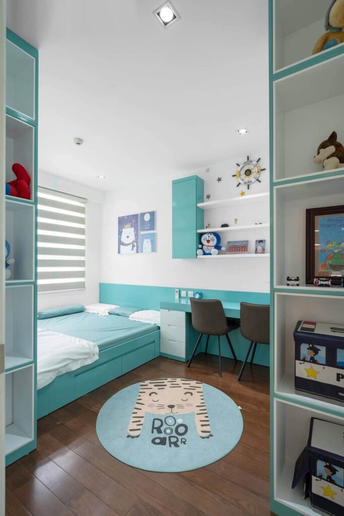 Thi công nội thất phòng ngủ bé trai đẹp