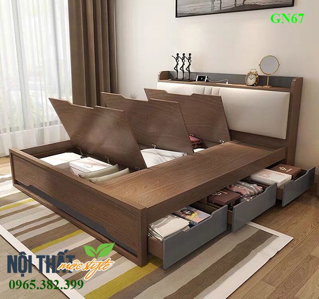 Giường ngủ đẹp GN67-Giường ngủ thông minh hơn cả 1 kho chứa đồ