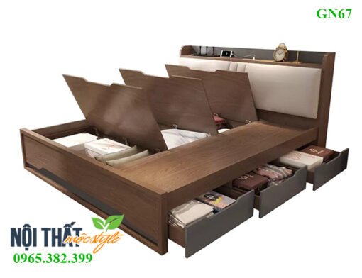 Giường ngủ GN67 gỗ công nghiệp đẹp cao cấp