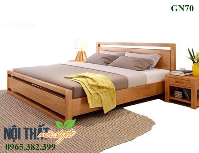 Giường ngủ gỗ sồi GN70