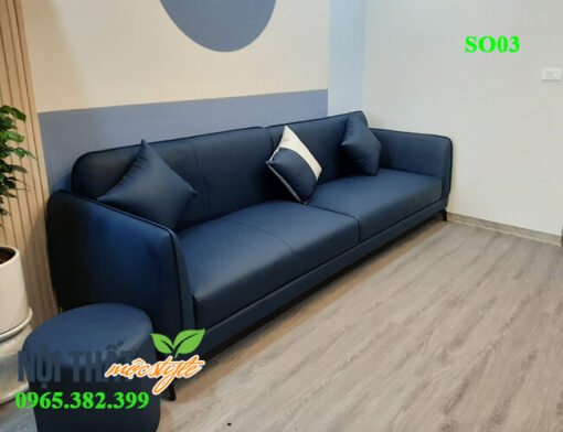 Sofa phòng khách SO03 đẹp cho gia chủ mệnh thuỷ, mộc phát tài vượng