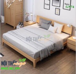 giường ngủ gỗ sồi GN74