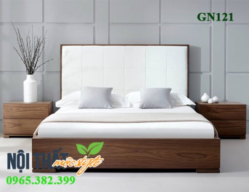 giường gỗ công nghiệp GN121