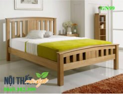 Giường đơn 1m2 GN99 gỗ sồi - đẹp ấn tượng cao cấp.