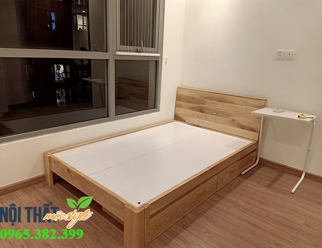 Cùng khám phá giường ngủ hiện đại được thiết kế theo phong cách nội thất mộc style đang được ưa chuộng hiện nay. Với chất liệu gỗ tự nhiên và tinh tế, giường không chỉ mang đến sự thoải mái cho giấc ngủ mà còn tạo điểm nhấn cho căn phòng của bạn.
