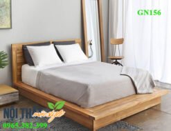 Giường ngủ GN156 - gỗ sồi