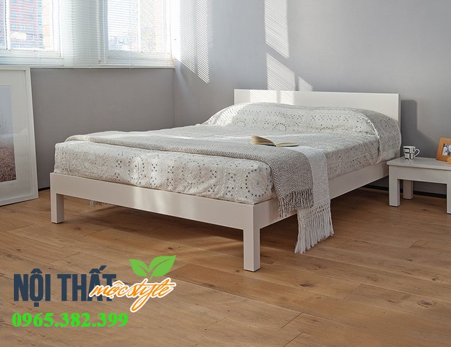 Giường ngủ GN169 trẻ trung và tươi mới với lớp áo màu trắng cực thời trang Giường ngủ GN169 trẻ trung và tươi mới với lớp áo màu trắng cực thời trang