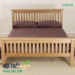 Giường ngủ gỗ sồi GN179