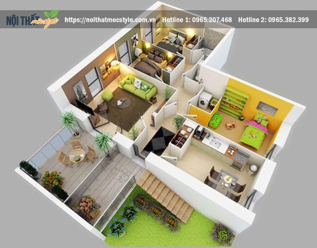 Mẫu thiết kế nội thất mà vừa có góc ban công sang xịn và khu vườn xanh mướt Mẫu thiết kế nội thất mà vừa có góc ban công sang xịn và khu vườn xanh mướt