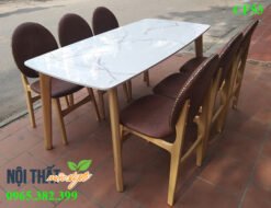 Bộ bàn ăn mang phong cách tân cổ điển tinh tế