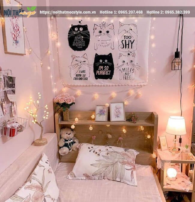 4 Ý tưởng cách trang trí phòng ngủ nhỏ dễ thương cho nữ dễ thực hiện  Blog  Trang Trí