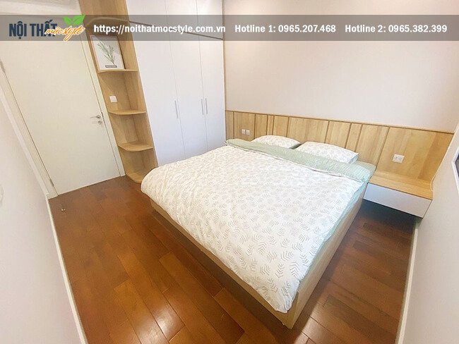 Trọn bộ nội thất đầu đủ với tủ quần áo kết hợp kệ chứa đồ thuận tiện và hiện đại Trọn bộ nội thất đầu đủ với tủ quần áo kết hợp kệ chứa đồ thuận tiện và hiện đại