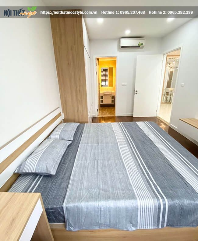 Không gian phòng ngủ hiện đại với trọn bộ đồ nội thất cơ bản 