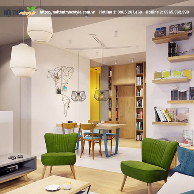 Kiến trúc sư đã cực kỳ kéo léo phối hợp các màu có tương phản với nhau tạo nên sự nổi bật Kiến trúc sư đã cực kỳ kéo léo phối hợp các màu có tương phản với nhau tạo nên sự nổi bật
