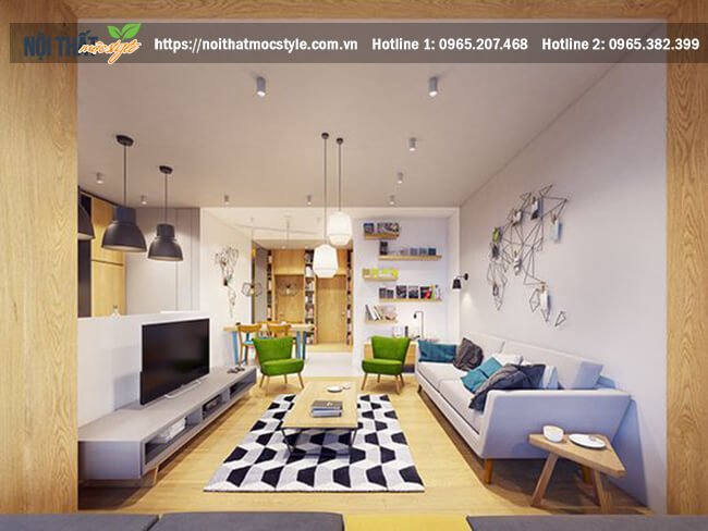 Màu sắc tươi tắn trẻ trung thổi bùng bay sự nhàn chán và đơn điệu của không gian Màu sắc tươi tắn trẻ trung thổi bùng bay sự nhàn chán và đơn điệu của không gian