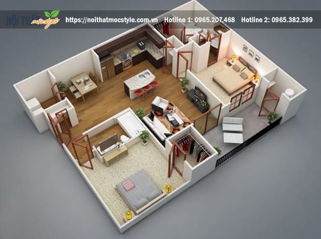 Mẫu thiết kế nội thất chung cư với phòng ngủ bộ trí liền kề với khu nhà vệ sinh Mẫu thiết kế nội thất chung cư với phòng ngủ bộ trí liền kề với khu nhà vệ sinh