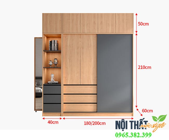 Kích thước thông thường tủ quần áo TG50 để bạn tham khảo Kích thước thông thường tủ quần áo TG50 để bạn tham khảo