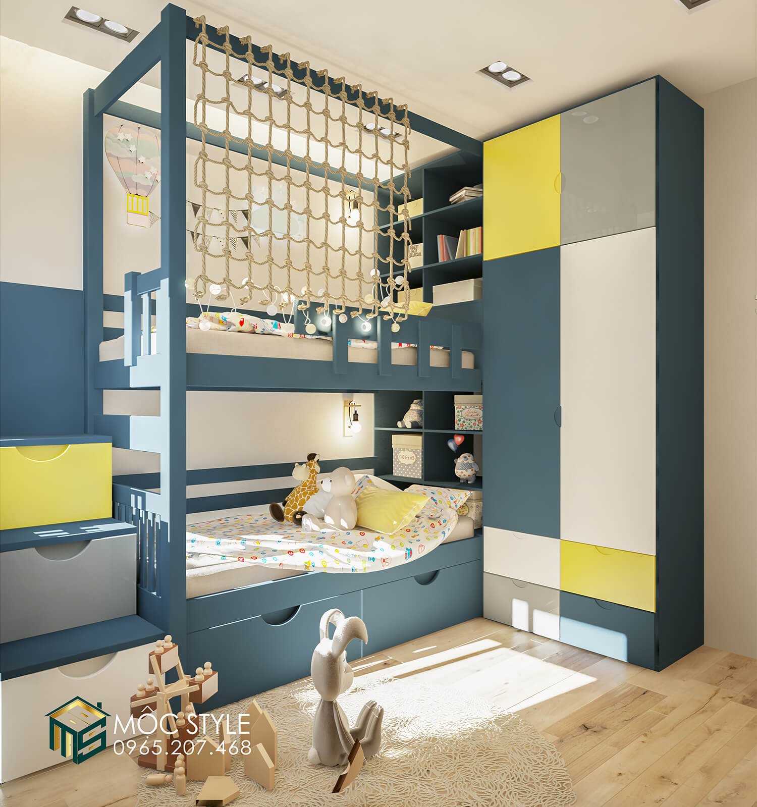 Giường tầng trẻ em GT12 liền tủ quần áo kết hợp tủ đựng đồ vô cùng tiện lợi Giường tầng trẻ em GT12 liền tủ quần áo kết hợp tủ đựng đồ vô cùng tiện lợi
