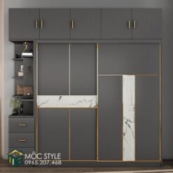 Tủ quần áo cánh lùa với ngoại hình tinh tế, sang trọng