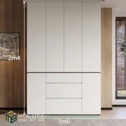 Tủ 1m6 có thể thay đổi cách chia ngăn đựng đồ để sử dụng tiện lợi