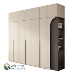 Tủ quần áo thiết kế và phối màu vô cùng thu hút