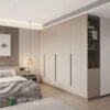 Tủ quần áo TG68 kết hợp với kệ trang trí