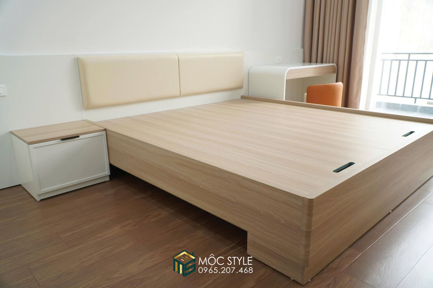 Giường ngủ hiện đại cho không gian phòng ngủ