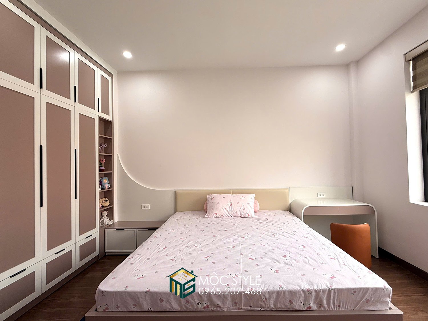 Không gian phòng ngủ của con gái hoàn thiện